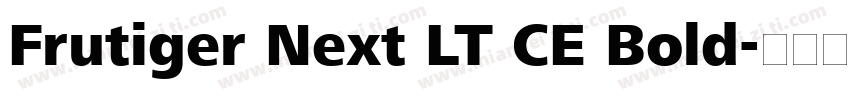 Frutiger Next LT CE Bold字体转换